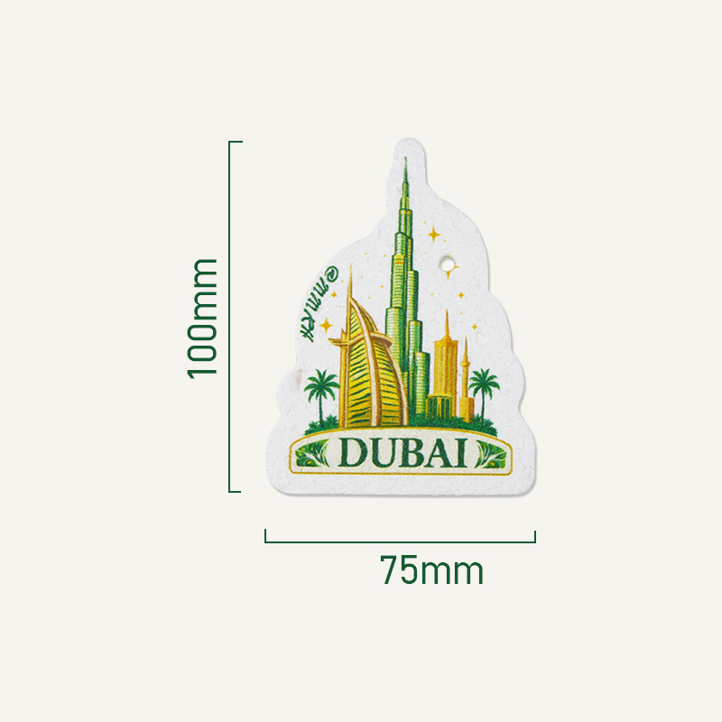 Printed compressed dishwashing wood pulp cotton