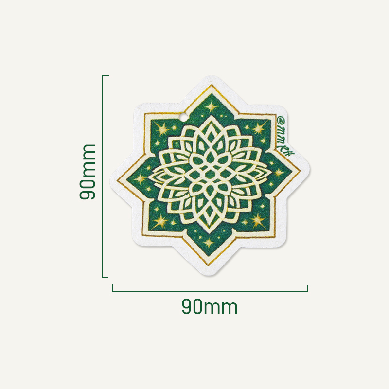 Printed compressed dishwashing wood pulp cotton