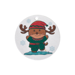 Christmas print wood pulp cotton
