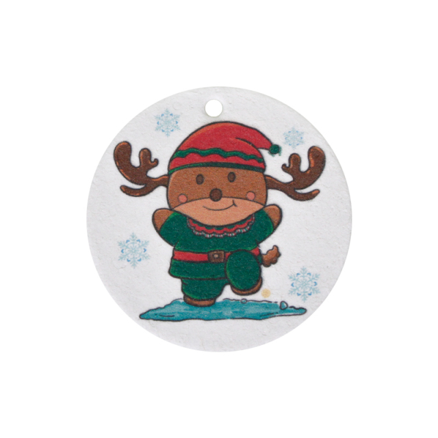 Christmas print wood pulp cotton