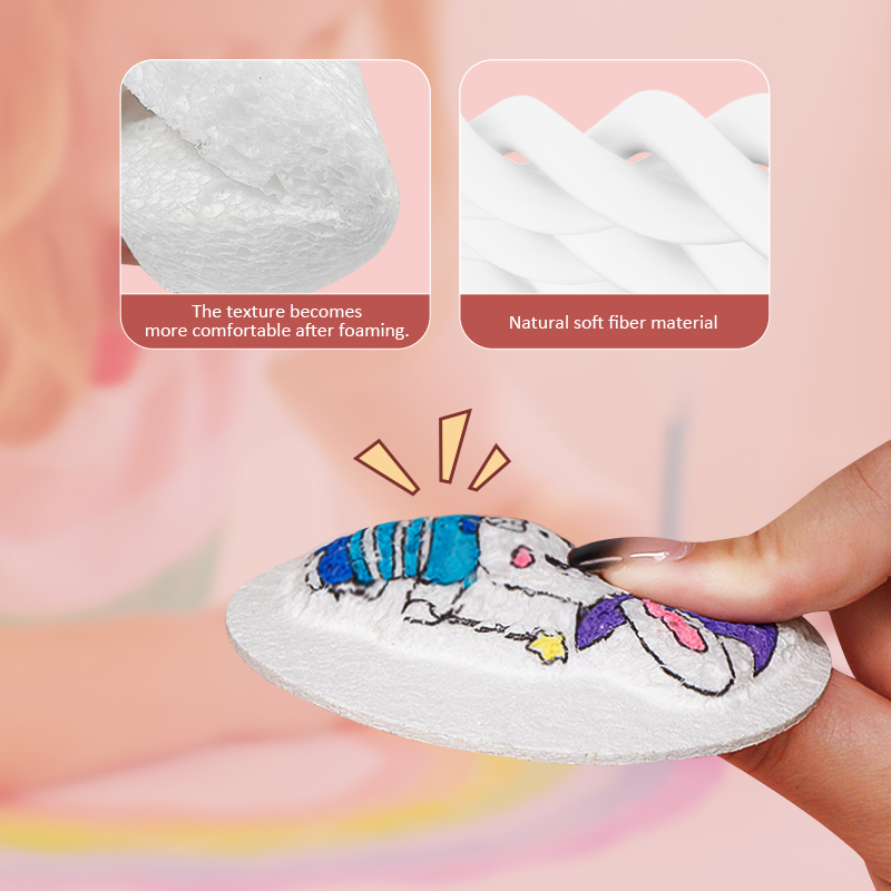 Painted wood pulp cotton