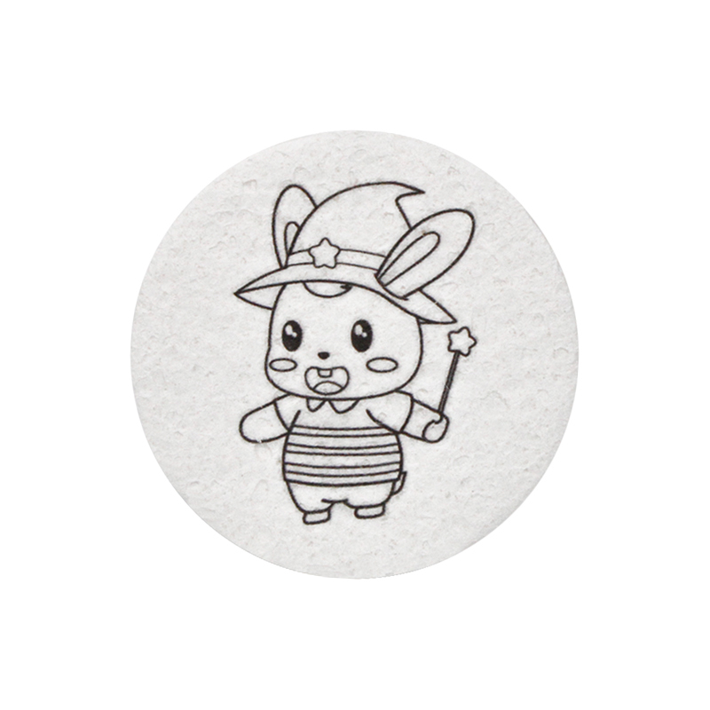 Painted wood pulp cotton