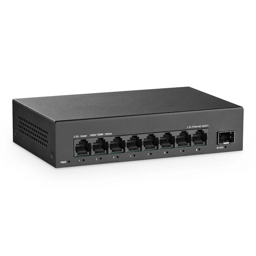 NICGIGA 4 Ports 2.5G Ethernet Switch avec 2x10G SFP Uplink Non géré