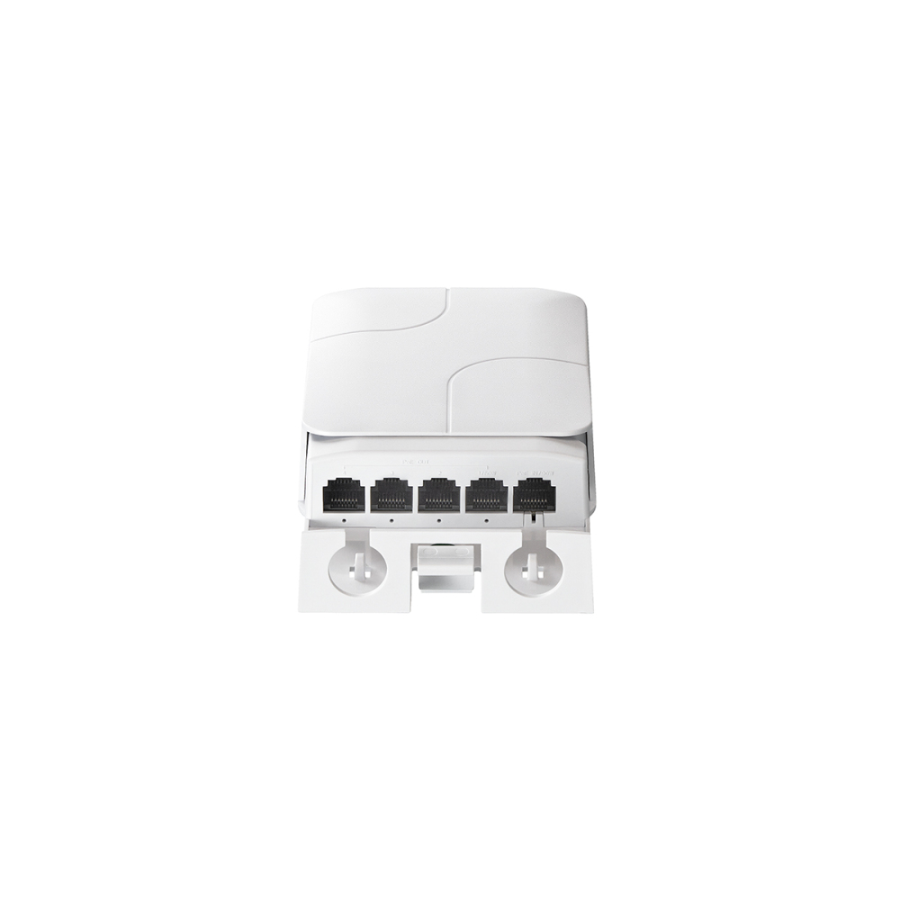 Outdoor 5 Port PoE Extender, 1 in 4 Out PoE+ Repeater, 10/100Mbps, IEEE 802.3 af/at/bt 90W, Wall Mount Waterproof YuLinca POE Passthrough Switch