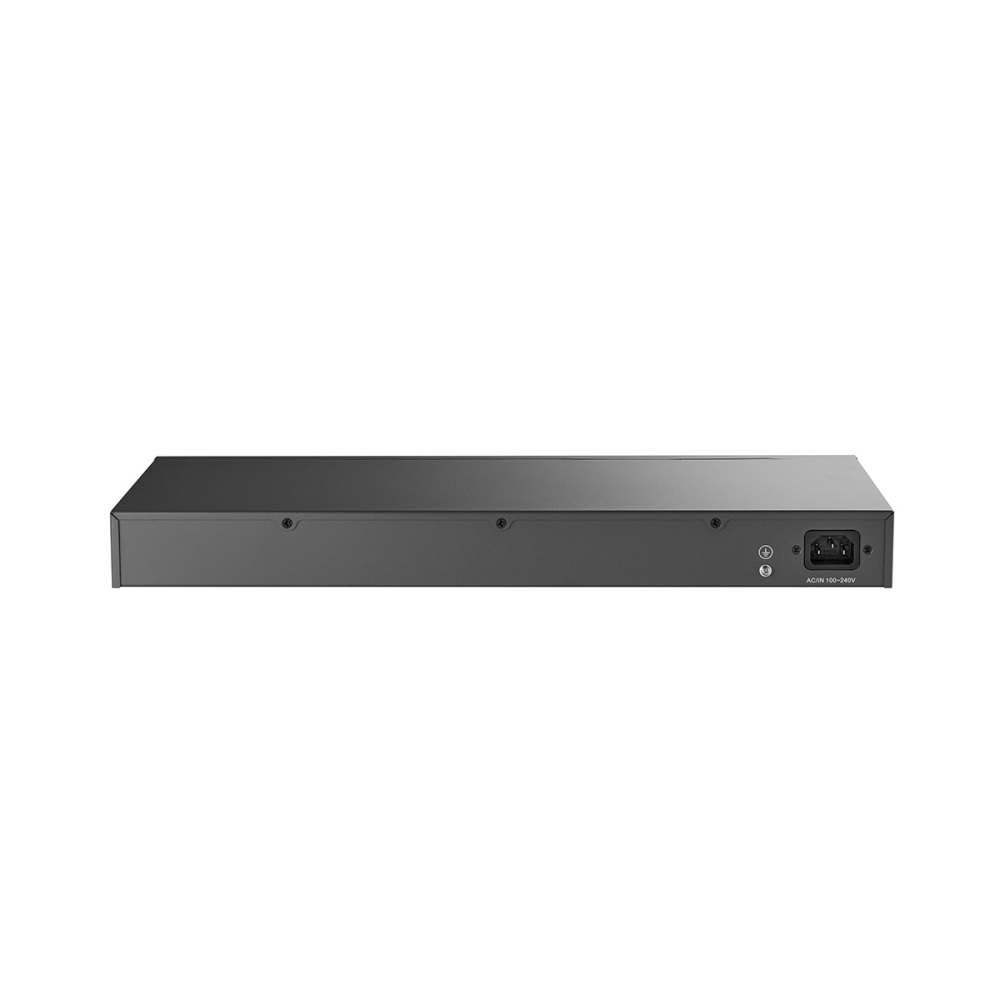 24 Port Gigabit PoE Switch with 2 GE Uplink, 2 Gigabit SFP, IEEE802.3af/at Max 400W, YuLinca Unmanaged Rackmount Switch with VLAN and AI Watchdog
