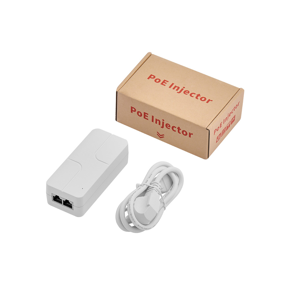 Gigabit PoE Injector, 802.3af 15.4W, 10/100/1000Mbps Ethernet, Plug & Play, Non-PoE to PoE Adapter, Distance Up to 100 Meters (328 ft.)