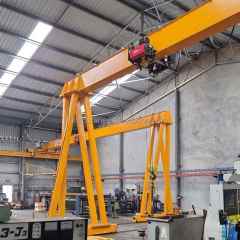 Tower Cranes,Manufacturer 5 10 15 Ton Single Girder Rail Mounted Semi-Gantry Crane Construction Electric Power Source Core Motor Engine