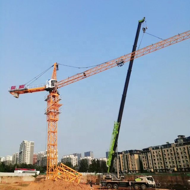 Tower Cranes,6t  Cheap and Durable topless Tower Crane 6t Tower Crane the Tower Crane Supports the Wall