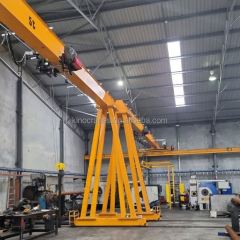 Tower Cranes,Manufacturer 5 10 15 Ton Single Girder Rail Mounted Semi-Gantry Crane Construction Electric Power Source Core Motor Engine