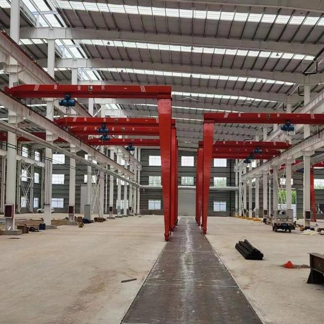 Tower Cranes,Customizable Single Beam Mobile Half Door Gantry Cranes High-Performance Motor Single Track 3-15 Ton Rated Loading New Condition