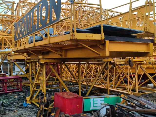 Tower Cranes,6t Construction Tower Crane for High Rise Buildings Variable Jib (30-60m) Anti Collision System Factory Direct Price Motor Pump