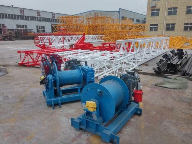 Tower Cranes,Shandong D120 6T Luffing Jib Tower Crane