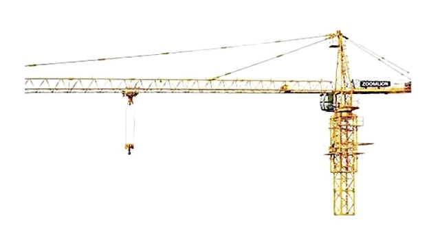 Tower Cranes,6t Construction Tower Crane for High Rise Buildings Variable Jib (30-60m) Anti Collision System Factory Direct Price Motor Pump