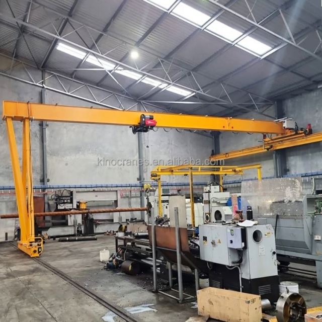 Tower Cranes,Manufacturer 5 10 15 Ton Single Girder Rail Mounted Semi-Gantry Crane Construction Electric Power Source Core Motor Engine