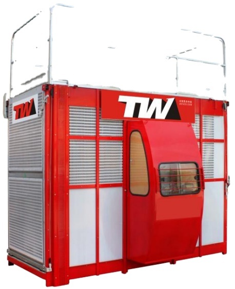 Tower Cranes,TW SC200/200 Global Version Building Hoist | 380V/460V Voltage Options | Customizable 1.6m*3m Cages for Middle EastAsia Projects