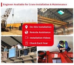 Tower Cranes,Manufacturer 5 10 15 Ton Single Girder Rail Mounted Semi-Gantry Crane Construction Electric Power Source Core Motor Engine