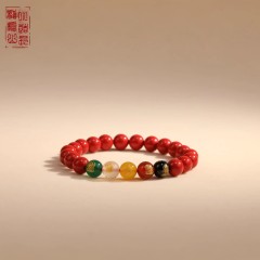 6mm帝王五路财神朱砂