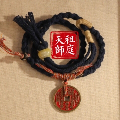 手绳蓝 纯铜朱砂