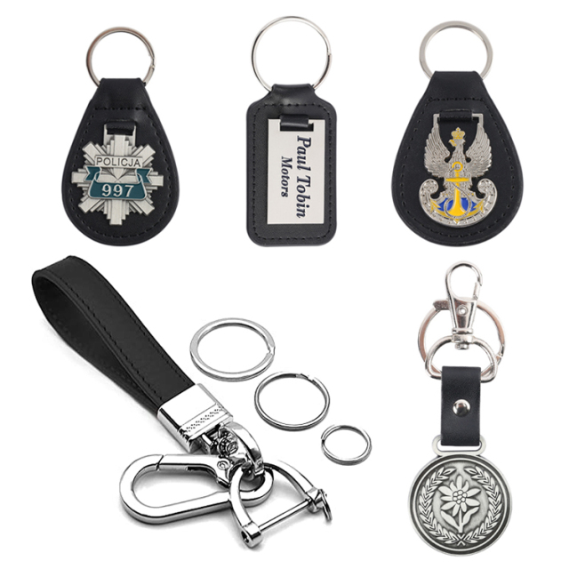 Custom PU Leather Keychains | Mixed Tag & Charm Keychains
