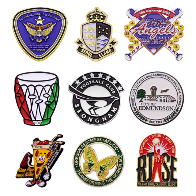 Custom Lapel Pins with Colorful Logo & Souvenir Designs