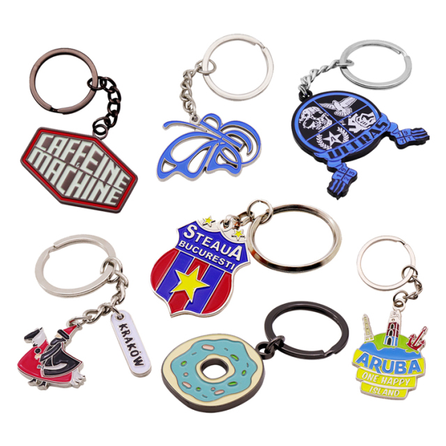 Custom Hard Enamel Keychains | Festival Charm Logo Keychains