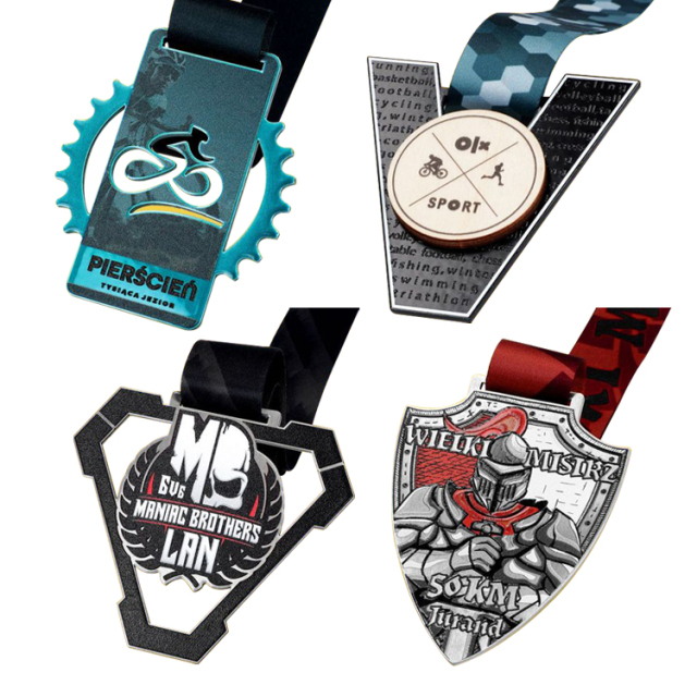 Custom Spinning Medals | Sports Badge Shield Medals