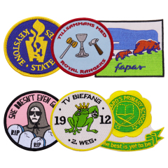 Custom Embroidery Patches | Mixed Logo Badge Patches
