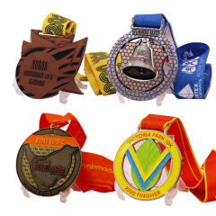 Custom Spinning Medals | Sports Badge Shield Medals