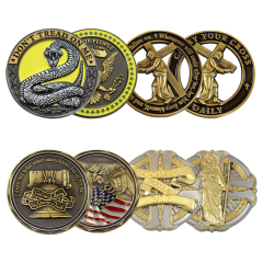 Custom 3D Challenge Coins | Commemorative Portrait & Landmark Coins
