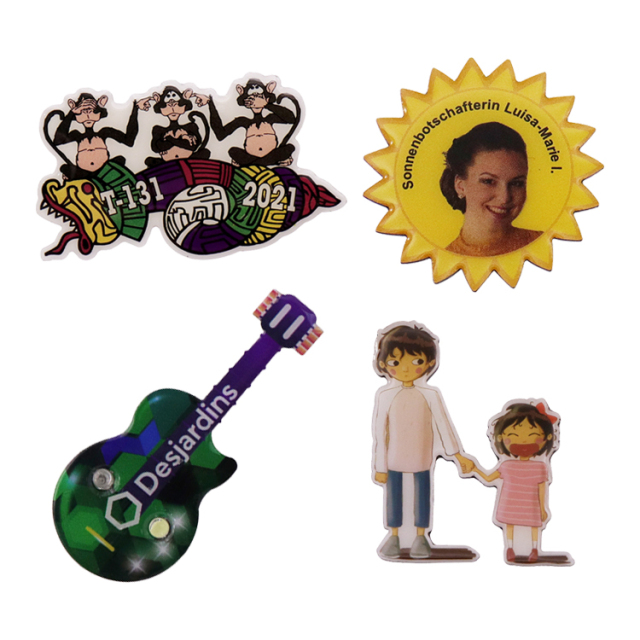 Custom Epoxy Lapel Pins | Logo Character & Souvenir Badges