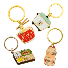 Custom Hard Enamel Keychains | Cute Nature Charm Keychains