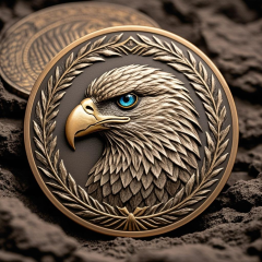Custom 3D Military Challenge Coins | Eagle Logo Commemorative Coins