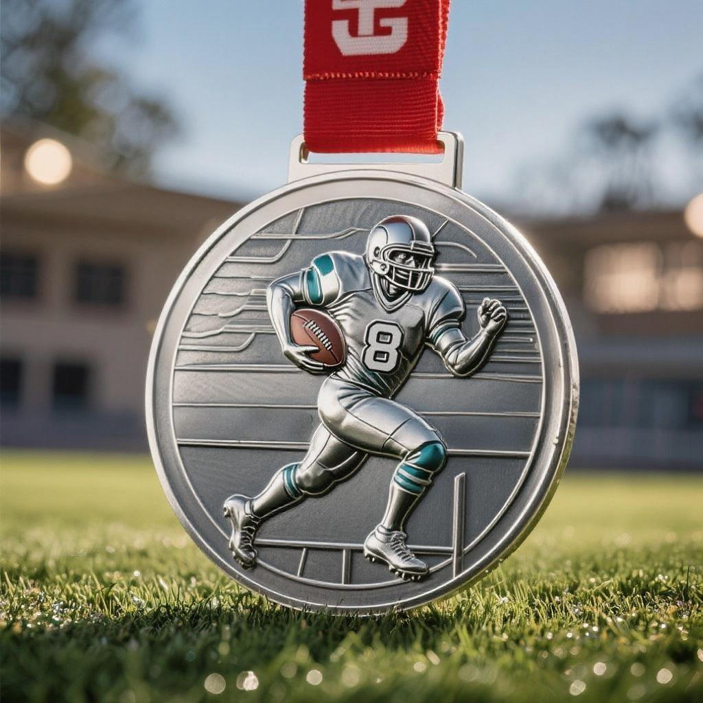Custom 3D Rugby Medals | Player Relief Sports Medals
