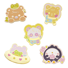 Custom Soft Enamel & Glitter Lapel Pins | Christmas Metal Pins