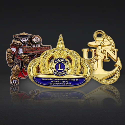 Custom Soft Enamel & 3D Lapel Pins | Military Commemorative Badges