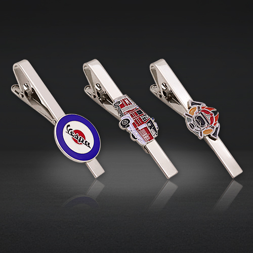 Custom Tie Clips | Logo Badge Tie Clips