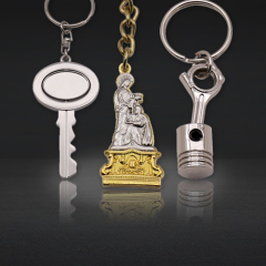 Custom 3D Keychains | Metal Pendant Charm Keychains