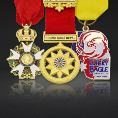 Custom 3D Military Medals | Short Ribbon Honor Medals