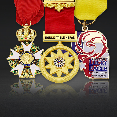 Custom 3D Military Medals | Short Ribbon Honor Medals