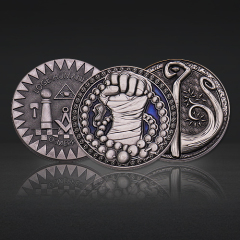 Custom 3D Antique Challenge Coins | Engraved Symbolic Coins