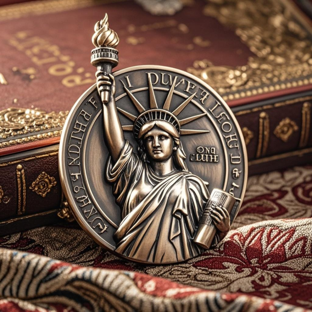 Custom 3D Challenge Coins | Liberty Commemorative Coins