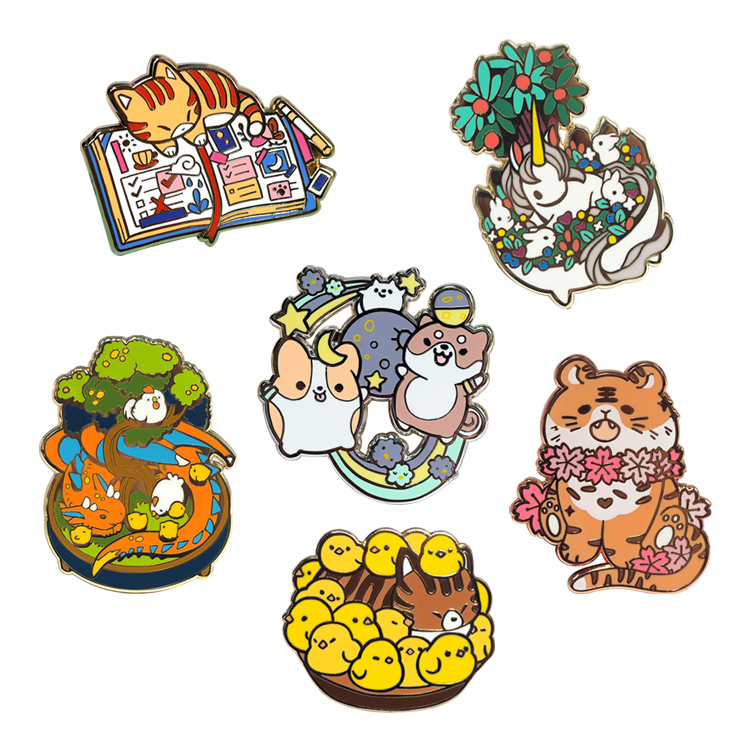 Custom Hard Enamel Pins | Travel Commemorative Metal Badges
