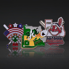 Custom Printing & Soft Enamel Lapel Pins | Baseball Commemorative Logo Pins