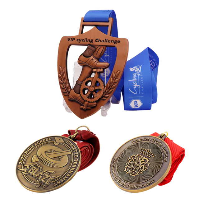 Custom Sports Medals | Gold Plated Hollow-Out Champion Medals