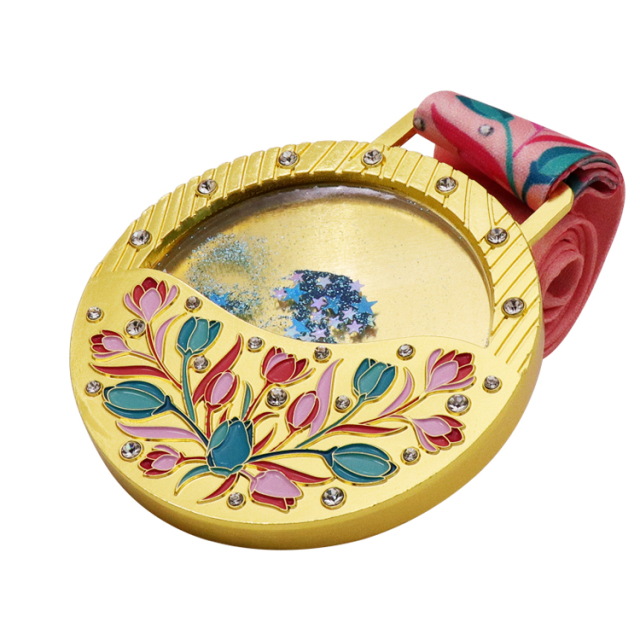 Custom 3D Sports Medals | Swimming Liquid Glitter Medals