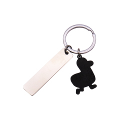 Custom Soft Enamel Keychains | Cute Duck Tag Keychains