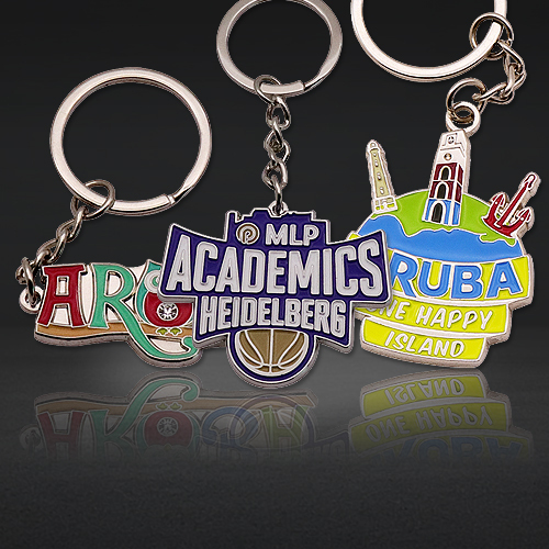 Custom Soft Enamel Keychains | Travel Destination Logo Keychains