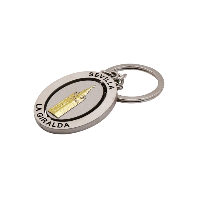 Custom Multifunctional Keychains | Rotatable Logo Charm Keychains