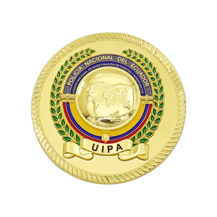 Custom Military Enamel Challenge Coins | National Service Badge Coins
