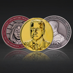 Custom 3D & Enamel Challenge Coins | Portrait Commemorative Coins